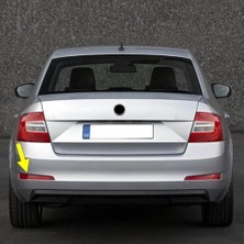 Pratik Ev Arka Tampon Sol Alt Reflektörü 5E5945105 Skoda Octavia A7 ile Uyumlu 2013-2017