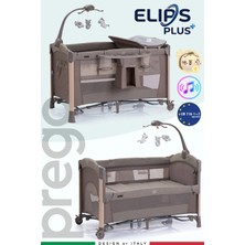 Prego Elips Plus Anne Yanı Park Yatak Oyun Parkı Sallanır Beşik Yana Açılır Kolay Katlanır 70x120 Cm