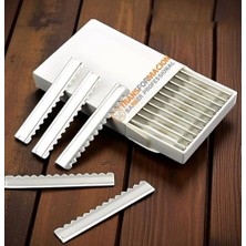 Pratik Ev 10 Adet Feather Tip Tırtıklı Ustura Jileti