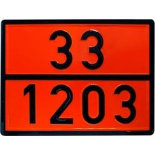 Pratik Ev Metal 40X30 cm Levha (1 Adet) 33-1203 Akaryakıt Tehlikeli Madde Taşımacılığı, Benzin Motorin Petrol