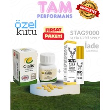 Vako CIÂLIS_100 Mg 30'lu Kutu + Stâg 9000 Geciktirici Sprey Set Halinde Etki Garantili Geciktirici Sertleştirici Azdırıcı Libido Güç Kuvvet Performansa Destek Seti Cia_lis1 Çia_lis Hap Cialis_fiyat