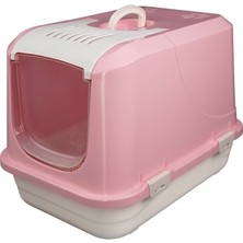 Joypet Üstü Açılabilir Kapalı Kedi Tuvaleti Pembe Large 50X45X65 cm