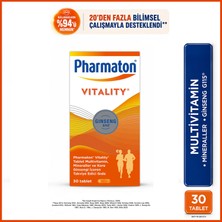 Pharmaton Vitality 30 Tablet-Pharmaton Vitality Multivitamin ve Mineral Desteği Ginseng G115 Enerji 30 Tablet