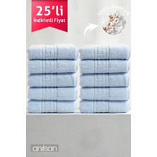 Anılsan 25'li Sarı Greek El Havlusu - 50x90 Cm, 225gr, %100 Pamuk, Spa Ve Otel Havlusu