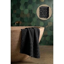 Seritaine 6'lı Işıl Premium Banyo Havlusu 70x140cm - Beyaz - %100 Pamuk - 600 gr/m2