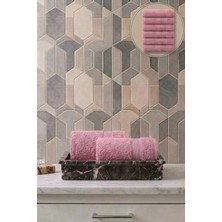 Seritaine 6'lı Işıl Premium El Havlusu 33x33cm - Açık Mavi %100 Pamuk - 600 gr/m2