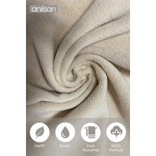 Anılsan 10'lu Düz Beyaz El Havlusu - 50x90 Cm, 225 Gr, %100 Pamuk, Spa Ve Otel Havlusu
