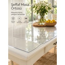 Tiritoğlu Home 3,5mm Şeffaf Masa Örtüsü Eni 70CM x 130 cm