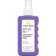 Pratik Ev Spf 50+ Leke Karşıtı Vücut Güneş Kremi Spreyi, Alfa-Arbutin ve Niasinamid ile Ton Eşitleyici Geniş Spektrum Koruma, 200 ml
