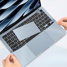 MacBook Air 13.6 Inç A2681 A3113 A3240 A3449 Uyumlu Palm Koruyucu + Trackpad Koruyucu Set, M2 M3 M4 M5 Gök Mavisi