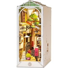 Pratik Ev LED Aydınlatmalı Ahşap Nook Minyatür Kitap Seti, Kendin Yap Montaj Modeli