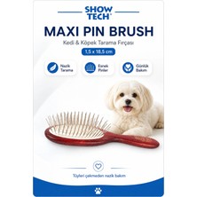Maxi Pin Brush Kedi ve Köpekler Için Hassas Tarama Fırçası 1,5 x 18,5 cm