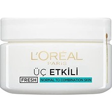 Pratik Ev 3 Etkili Ferahlık Günlük Bakım Kremi Normal ve Karma Ciltler 50 Ml, 50 ml