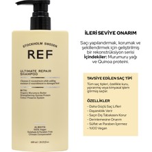 Ref Stockholm Sweden Ref Hasarlı Saçlar Için Onarıcı Ve Besleyici Bakım Şampuanı 600 Ml Ultımate Repaır Shampoo
