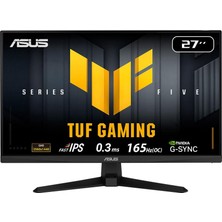 Asus 27' Tuf Gamıng VG27AQE5A 0.3ms 165Hz Qhd IPS Gamıng Monıtor