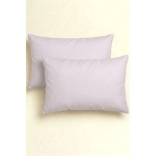 Anılsan Camelia 2'li Bej Yastık Kılıfı – 50x70 Cm, %100 Pamuk