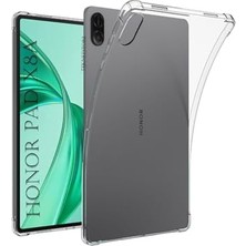 Pratik Ev Honor Pad X8A 11 Inç Için Şeffaf Silikon Arka Kılıf, Darbe Emici ve Köşe Korumalı