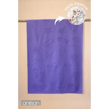 Anılsan Nuvira Plaj Havlusu %100 Pamuk 75x150 Mor