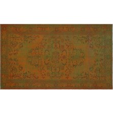 Apex Halı El Dokuması Vintage Yün-Pamuk Kahve Halı 27934 162 x 280 cm