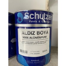 Schutzer Aluminyum Yaldız Boya Isıya Dayanıklı RAL9006 2.5l Metalik Gümüş Gri