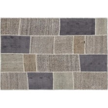 Apex Halı El Dokuması Patchwork Vintage Yün-Pamuk Çizgili Halı 1136 160 x 230 cm