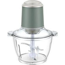 Gem  400 W Elektrikli Doğrayıcı – 2 L Cam Hazne, Bakır Ac Motor | Mint Yeşil