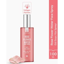 Naturagen Gül Suyu Yüz Spreyi 100 ml | Aydınlatıcı & Gözenek Sıkılaştırıcı | Kolajenli | %100 Doğal Gül Mayalı