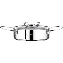 Oms Mini Çelik Sahan 16 cm Inox Malzemeden Tekli Tava - 2008 Çelik İç Yüzey Kaplaması