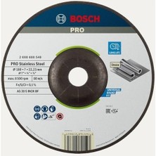 Professional Accessories 2608600540 Schleifzubehoer Schruppsch. 180 x 6 mm F. Ino x
