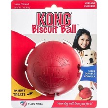 Kong Biscuit Ball Top Şeklinde Köpek Oyuncağı L