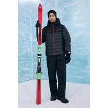 DeFacto Sıcak Tutan Su İtici Regular Fit Kapüşonlu Fermuarlı Rüzgar Geçirmez Kayak Montu F5352AX25WN