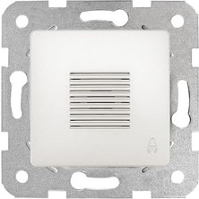Sedef Beyaz Zil Buzzer Mekanizma ve Kapak