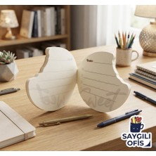 Mikro Saygılıofis Çikolata Tasarımlı Not Defteri Not Kağıdı 105*130 mm Kokusuz  Yapışkansız 100 % Natural