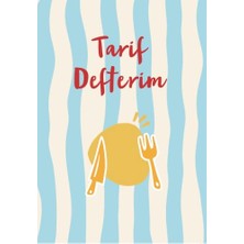Pratik Ev Stickerlı Yemek Tarif Defteri, 50+ Sticker, Mutfak Hediyesi