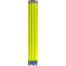 Fosforlu Sarı Çubuk Mum 20 cm 6 Adet