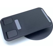 HT-A10 Masaüstü Telefon Tablet Tutucu Stand Taşınabilir Portatif Metal Taban 360 Derece Dönebilir