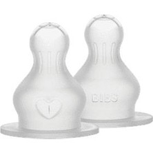Bibs Ikili Silikon Biberon Ucu Y Kesim Yoğun Akış