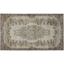 Apex Halı El Dokuması Vintage Yün-Pamuk Bej Halı 8695 165 x 286 cm