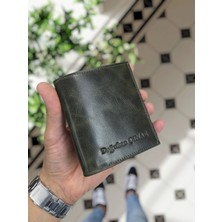 Visso Leather Visso 114 Hakiki Deri Kimlik Bölmeli Fermuarlı Isme Kişiye Özel Cüzdan Çanta