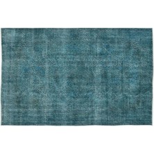 Apex Halı El Dokuması Vintage Yün-Pamuk Turkuaz Halı 14352 158 x 244 cm