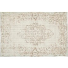 Apex Halı El Dokuması Vintage Yün-Pamuk Bej Halı 13618 187 x 285 cm