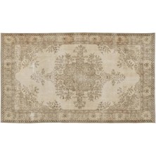 Apex Halı El Dokuması Vintage Yün-Pamuk Bej Halı 15139 170 x 290 cm