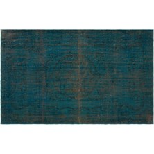 Apex Halı El Dokuması Vintage Yün-Pamuk Turkuaz Halı 23092 185 x 300 cm