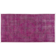Apex Halı El Dokuması Vintage Yün-Pamuk Fuşya Halı 6900 157 x 300 cm