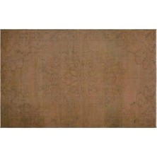 Apex Halı El Dokuması Vintage Yün-Pamuk Kahve Halı 28145 174 x 279 cm