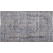 Apex Halı El Dokuması Vintage Yün-Pamuk Gri Halı 15653 162 x 275 cm