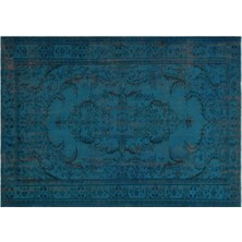 Apex Halı El Dokuması Vintage Yün-Pamuk Turkuaz Halı 28450 183 x 255 cm