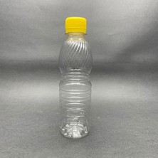 Pratik Ev 10 Adet 250 cc Plastik Pet Şişe, Sarı Kilitli Kapaklı, 0,25 L
