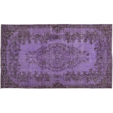 Apex Halı El Dokuması Vintage Yün-Pamuk Mor Halı 9070 160 x 277 cm