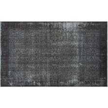 Apex Halı El Dokuması Vintage Yün-Pamuk Gri Halı 23297 162 x 264 cm
